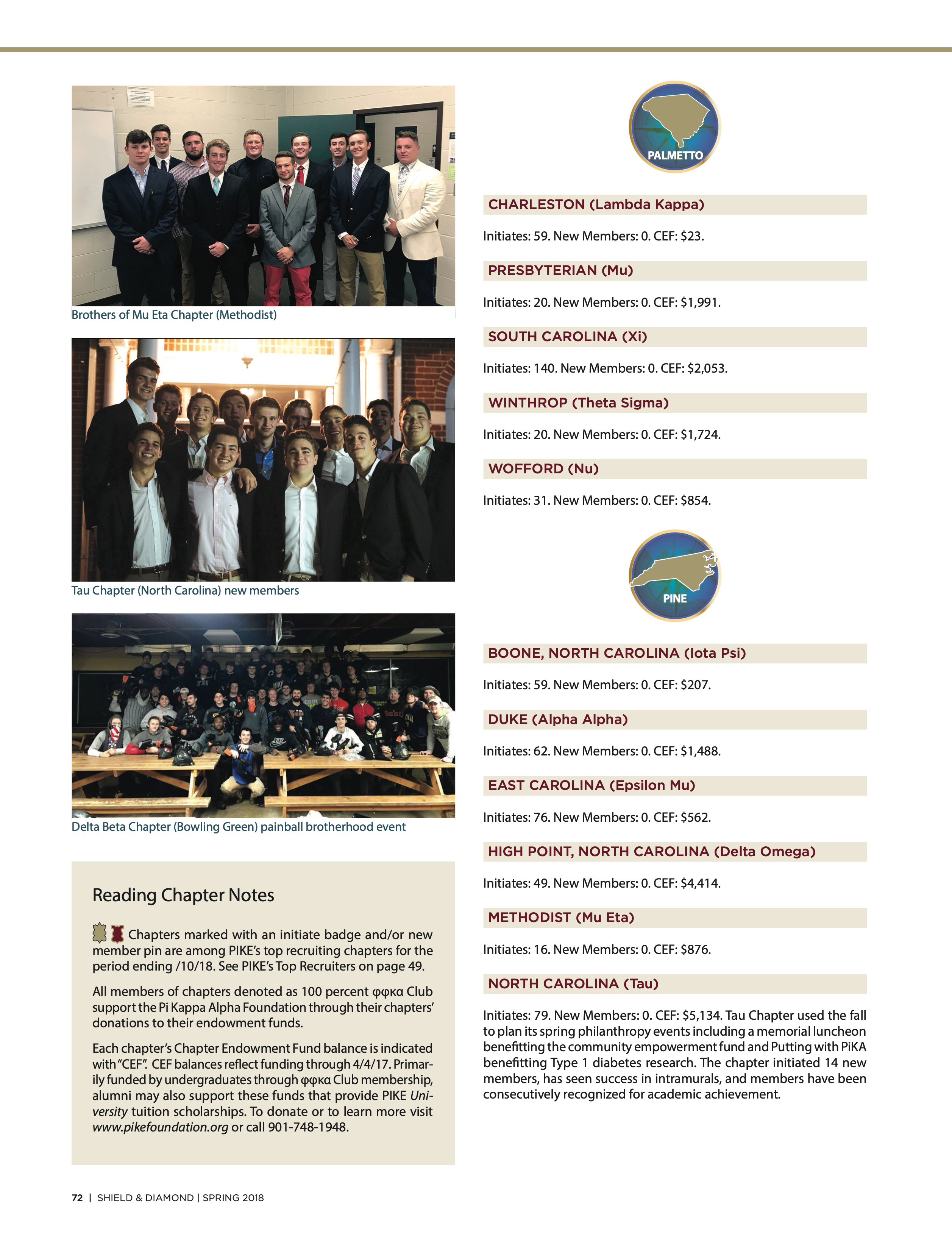 Reading Chapter News